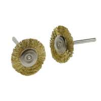 100pcs/pack Brass Steel Wheel Wire Brushes Polishing Pad Buffing Wheel Brushes Mixed Set for Rotary Tool Gold