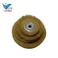 Abrasive tools circular Brass high quality copper wire wheel brush custom wholesale