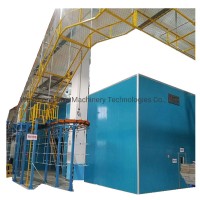 Long Service Life Electric Spray Booths / Powder Coat Booth for Car Aluminum Wheel Hub#