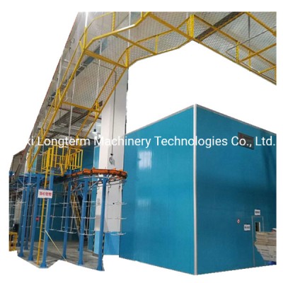 Industrial Automatic Painting Gun Powder Coating Line Electrostatic / Powder Coat Production for Car Aluminum Wheel Hub